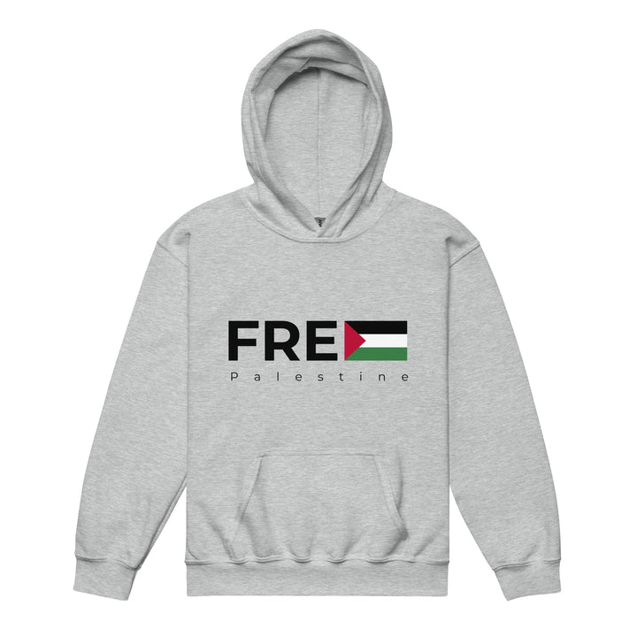 Free Palestine - Youth Heavy Blend Hoodie, Sport Grey