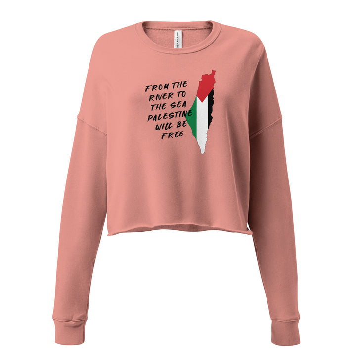 From the River - Crop Sweatshirt, Womens Cropped Sweatshirt Mauve