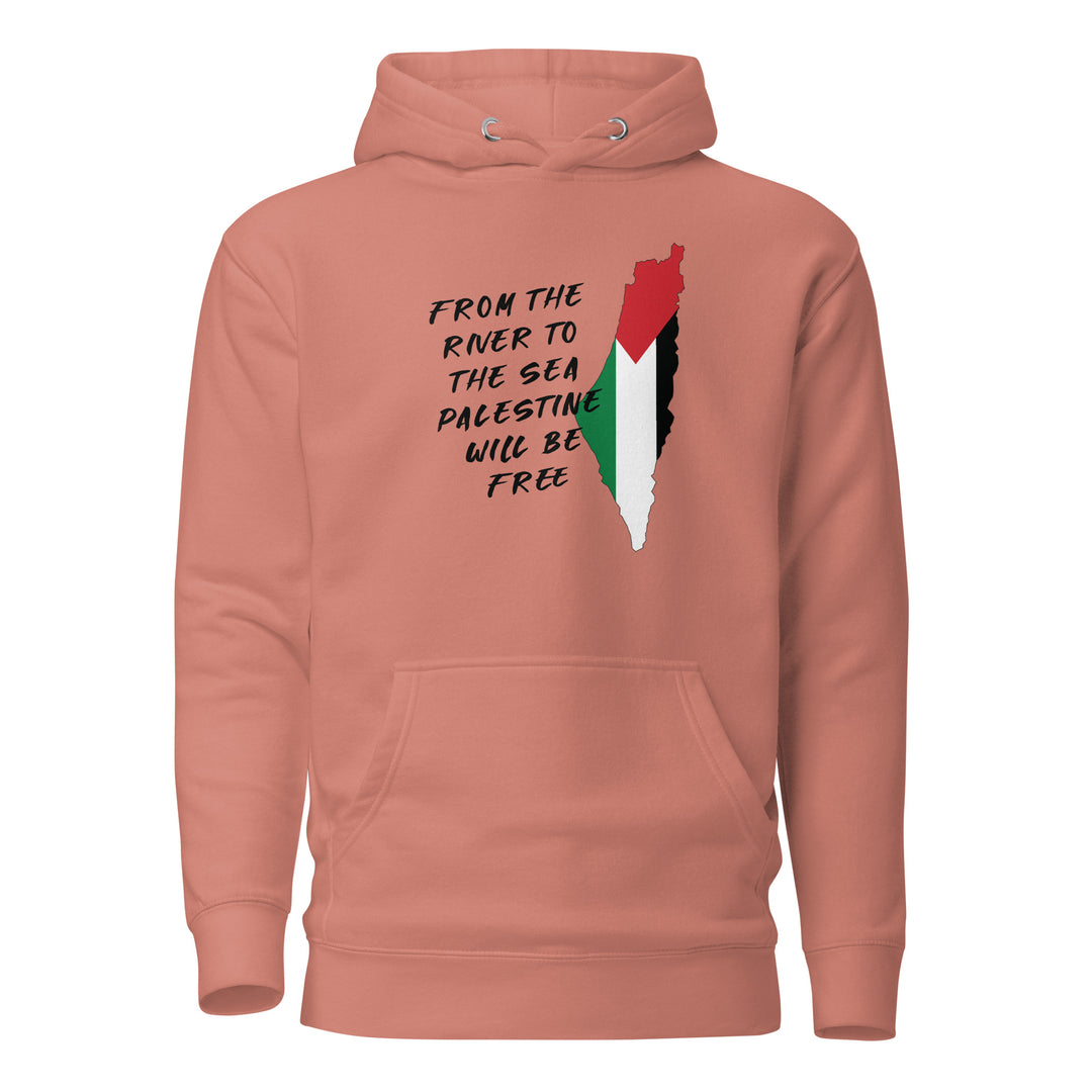 From the River - Men’s Hoodie, Dusty Rose