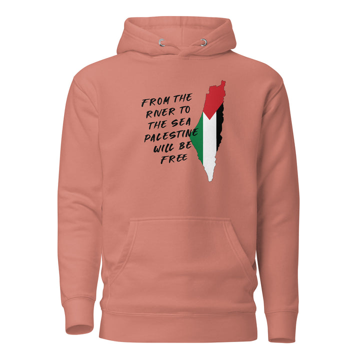 From the River - Men’s Hoodie, Dusty Rose