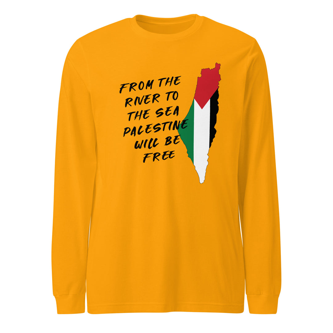 From the River - Men’s Long Sleeve Shirt, Gold
