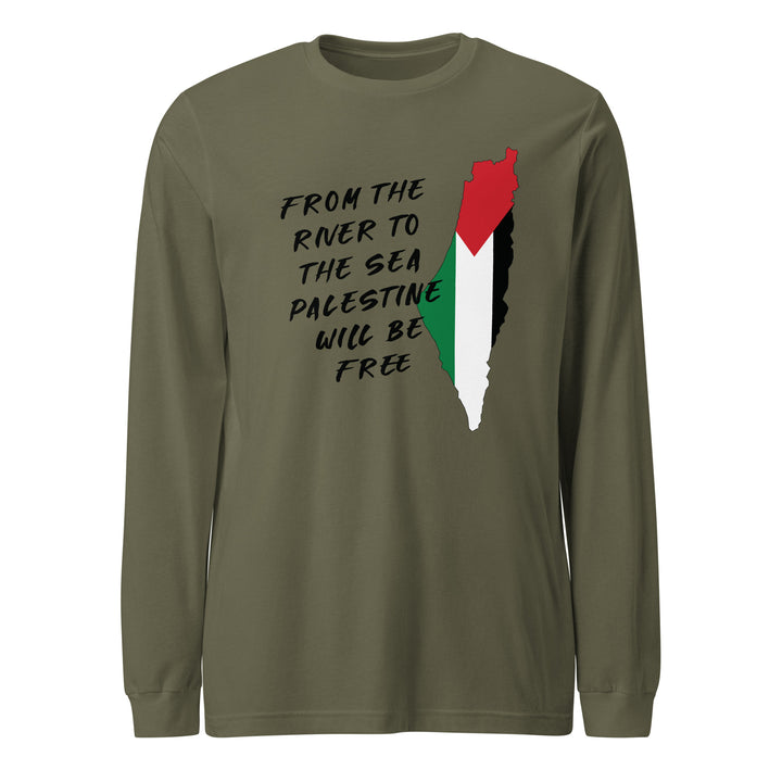 From the River - Men’s Long Sleeve Shirt, Military Green
