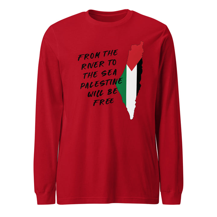 From the River - Men’s Long Sleeve Shirt, Red