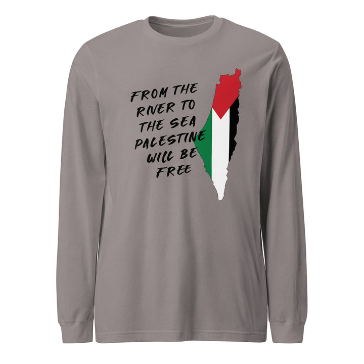From the River - Men’s Long Sleeve Shirt, Storm