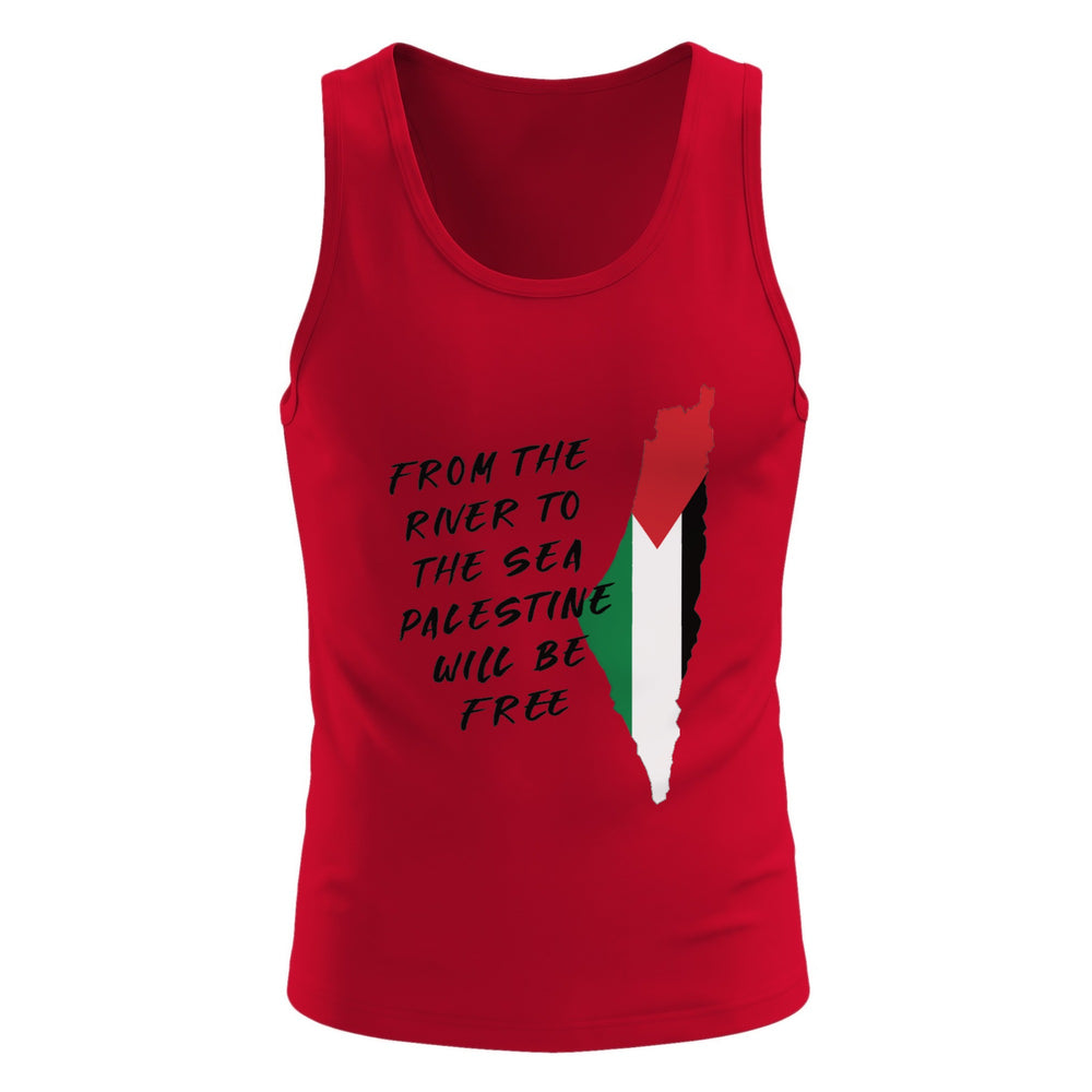 From the River - Men’s Premium Tank Top, Mens Premium Tank Top Red