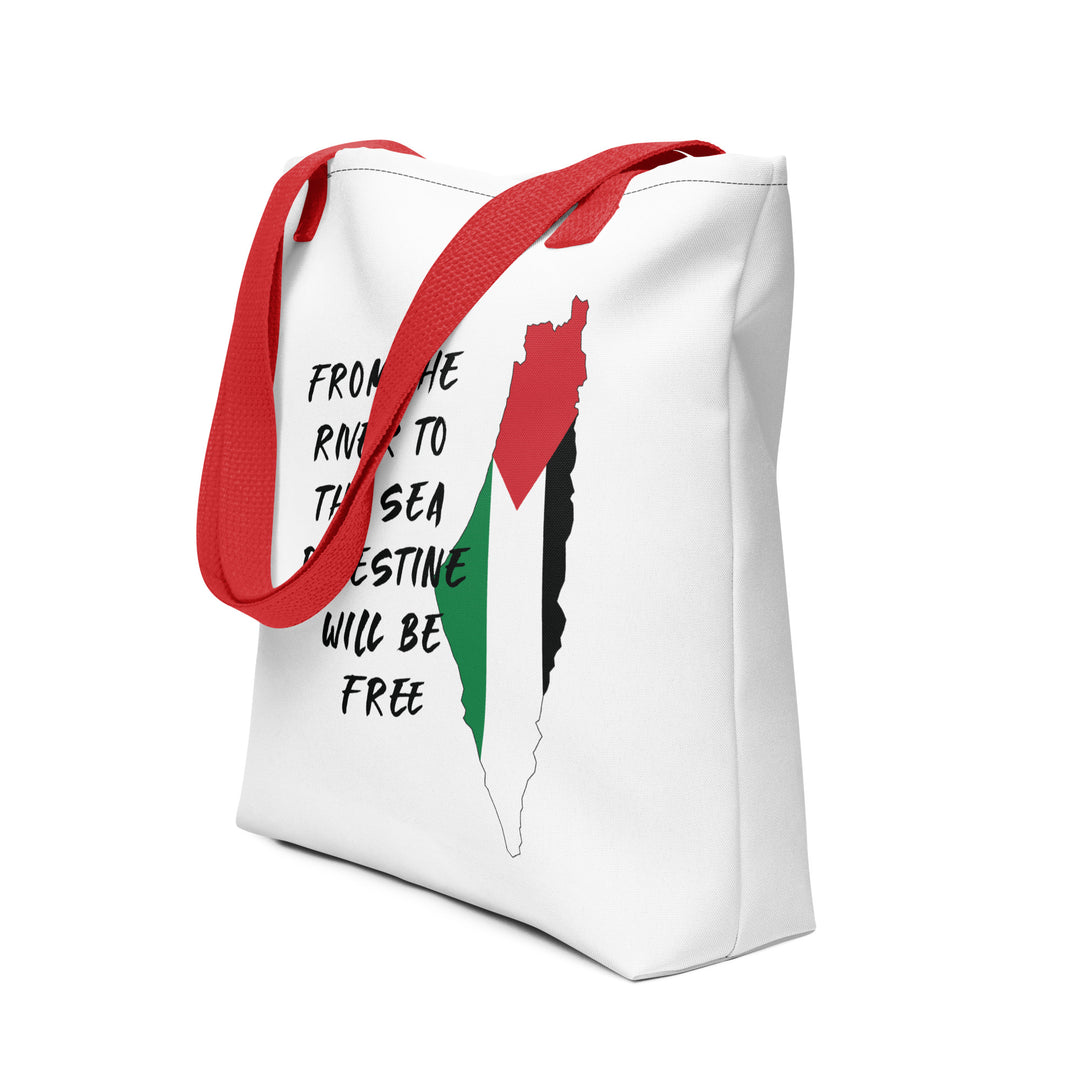 From the River - Tote Bag, Red 15x15