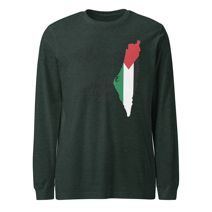 From the River - Women’s Long Sleeve Shirt, Heather Forest