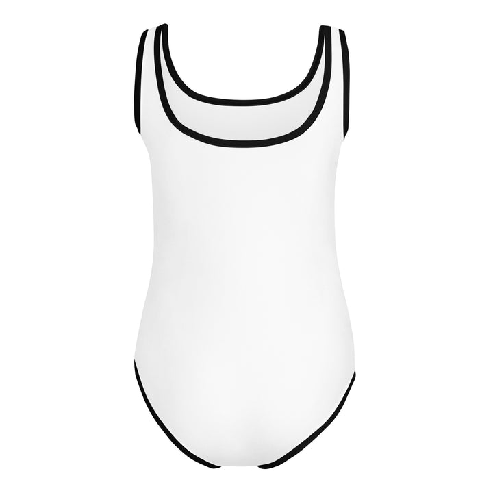 Hand - All-Over Print Kids Swimsuit, Swimsuit White