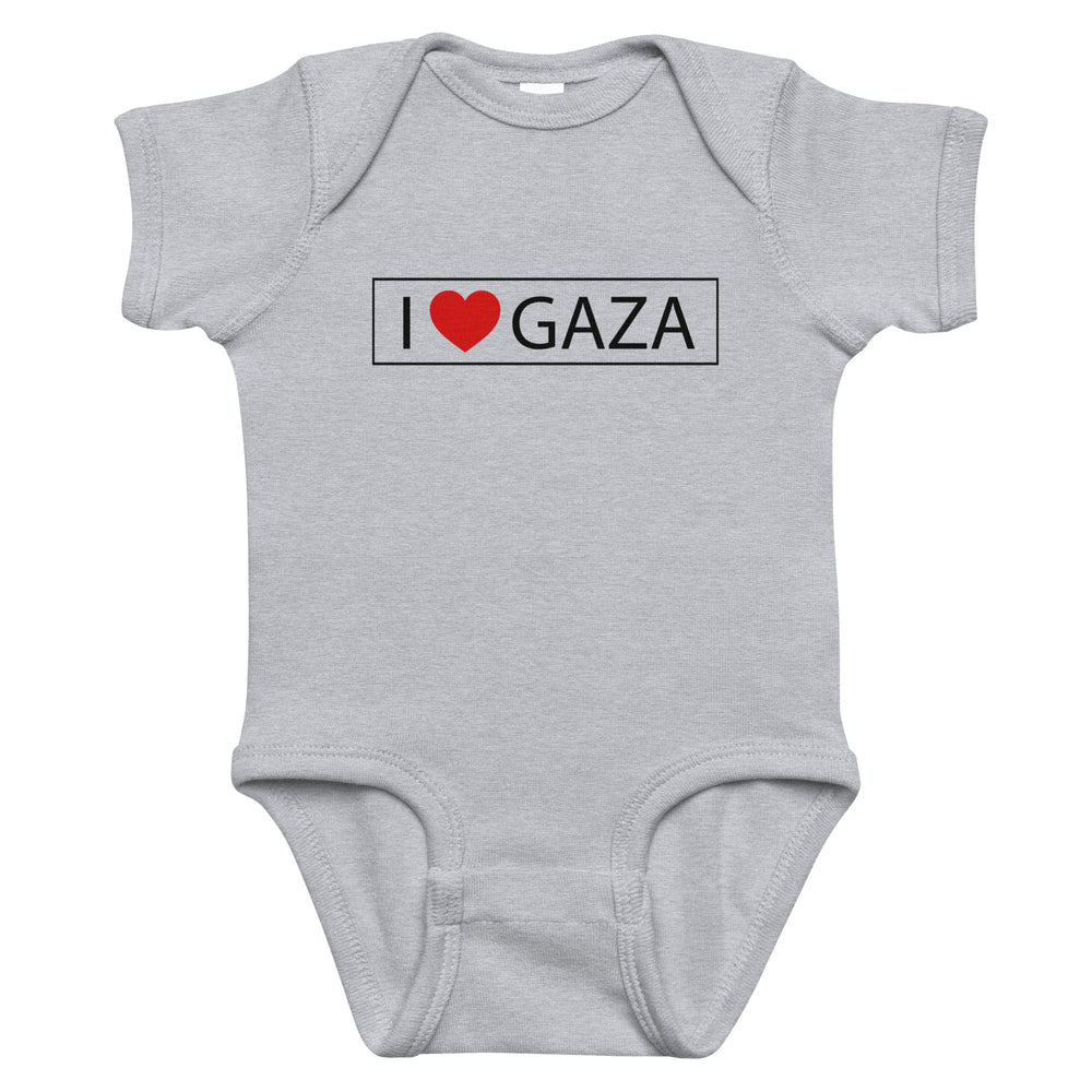 I Love Gaza - Baby Bodysuit, Heather