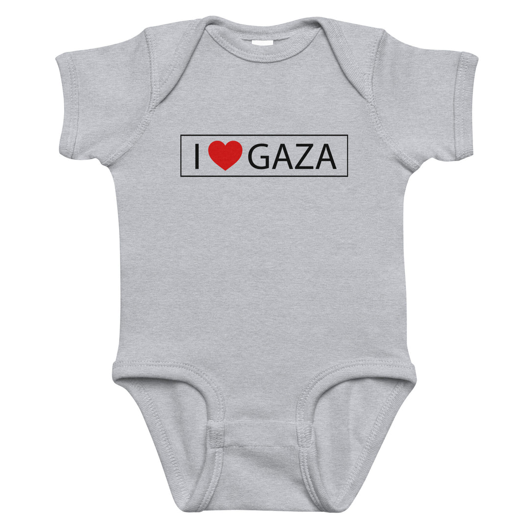I Love Gaza - Baby Bodysuit, Heather