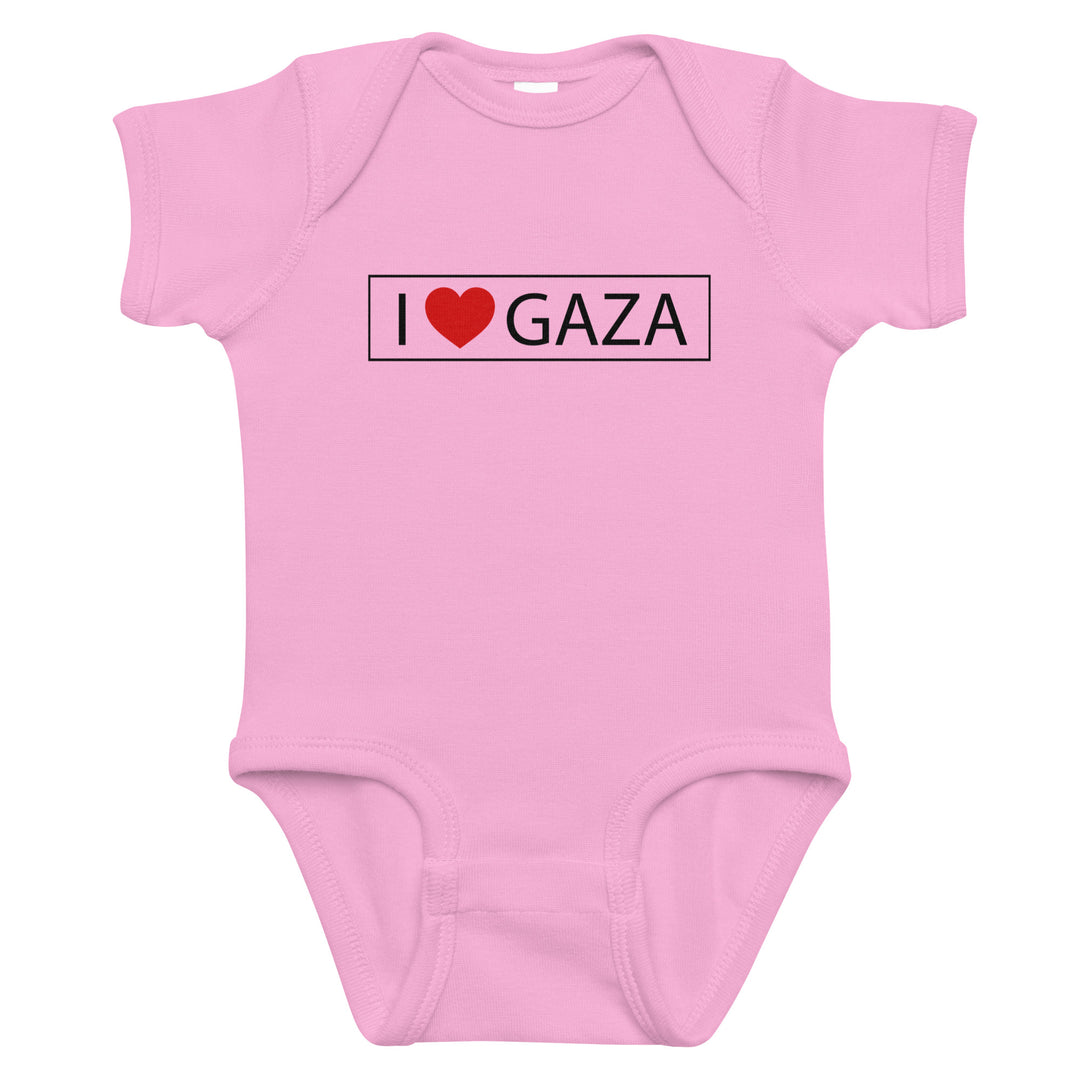 I Love Gaza - Baby Bodysuit, Pink