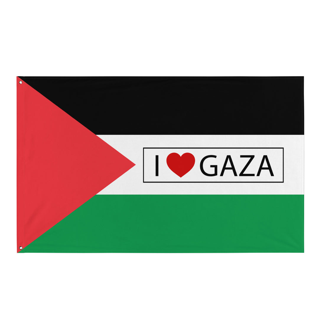 I Love Gaza - Flag, White