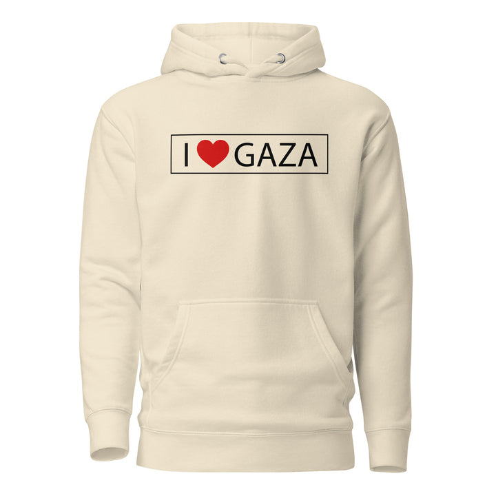 I Love Gaza - Men’s Hoodie, Bone