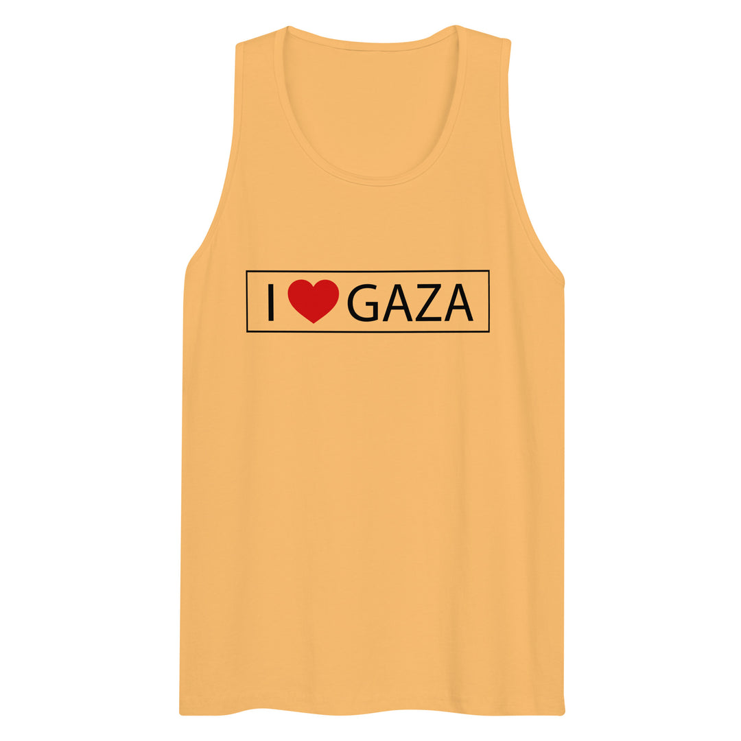 I Love Gaza - Men’s Premium Tank Top, Mens Premium Tank Top Squash