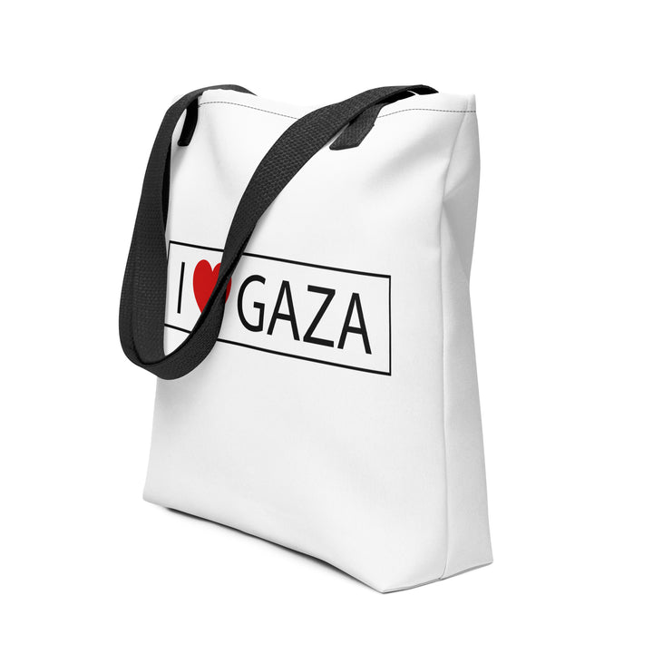 I Love Gaza - Tote Bag, Black 15x15