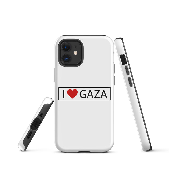 I Love Gaza - Tough Case for iPhone®, Glossy iPhone 12 Mini