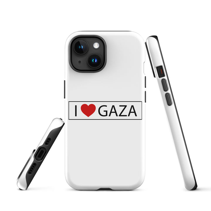I Love Gaza - Tough Case for iPhone®, Glossy iPhone 15