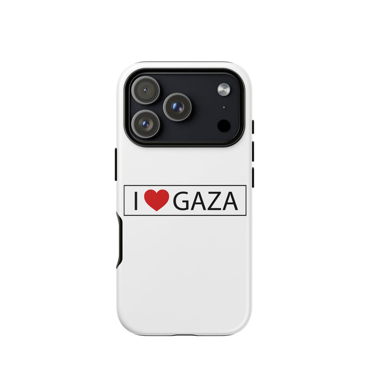 I Love Gaza - Tough Case for iPhone®, Matte iPhone 17 Pro