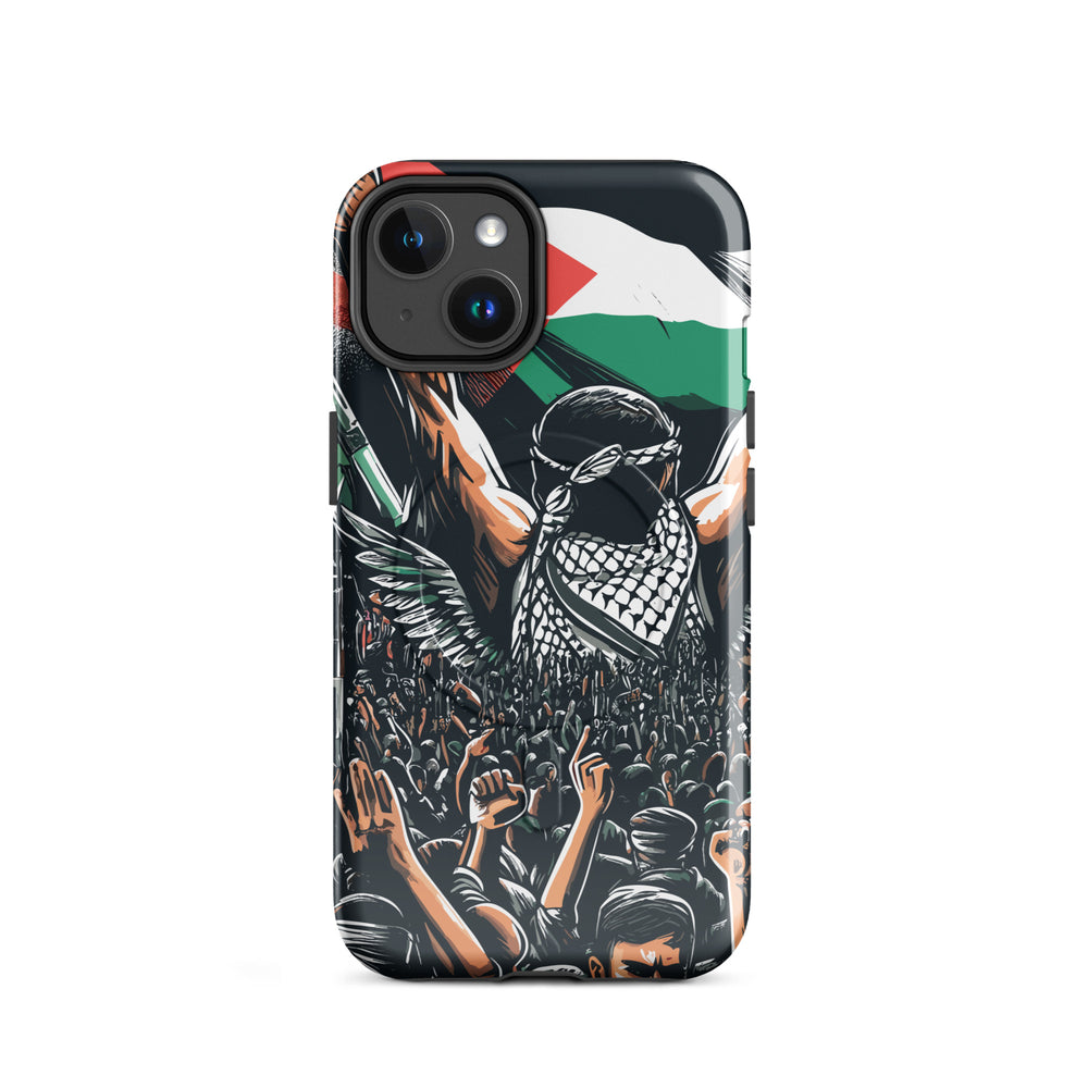 MagSafe® tough case for iPhone® | Art by Moh – glossy 14, front view