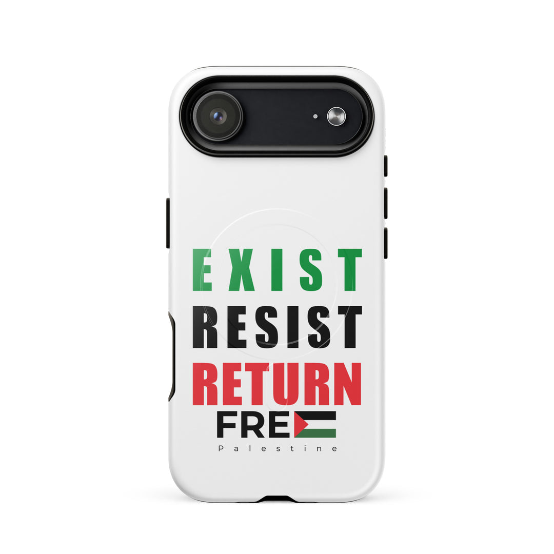MagSafe® tough case for iPhone® | Exist. Resist. Return. – glossy iPhone 17 air, front view