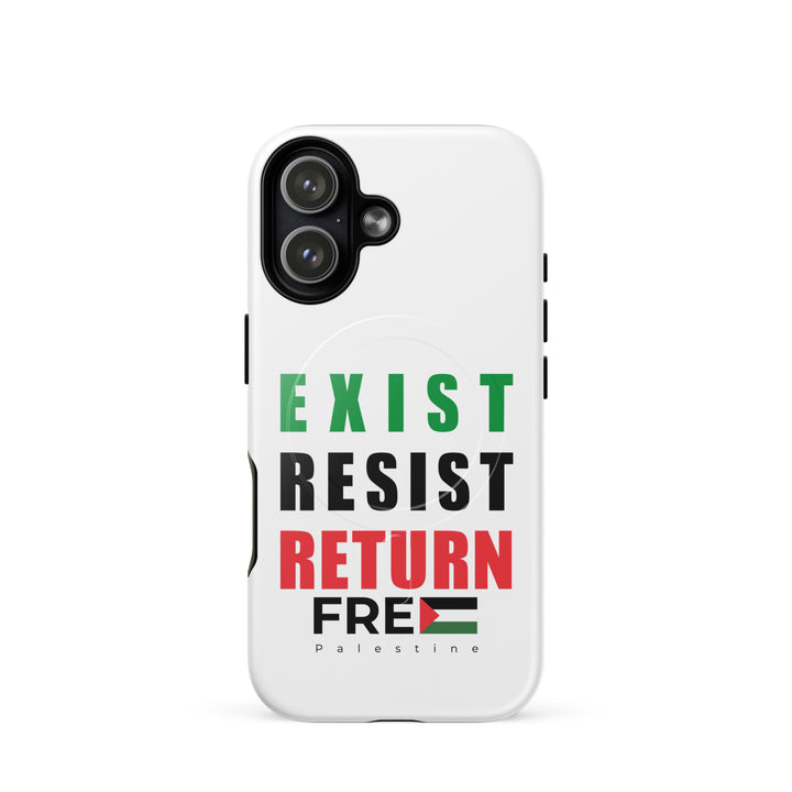 MagSafe® tough case for iPhone® | Exist. Resist. Return. – glossy iPhone 17, front view