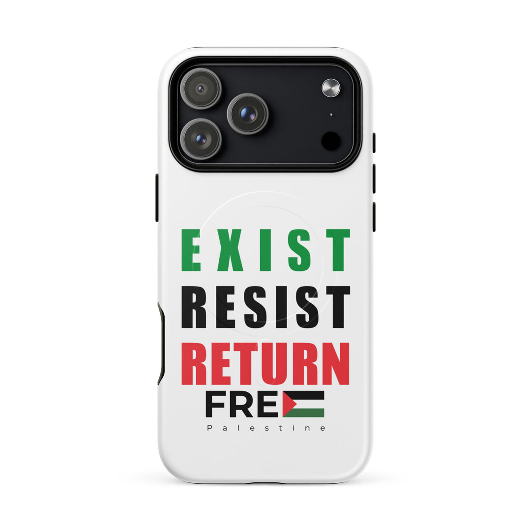 MagSafe® tough case for iPhone® | Exist. Resist. Return. – matte 18 pro max, front view