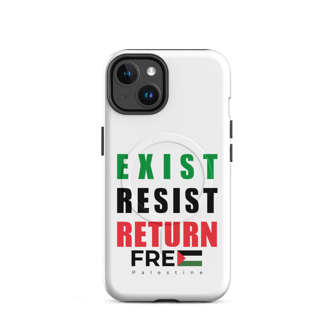 MagSafe® tough case for iPhone® | Exist. Resist. Return. – matte iPhone 14, front view