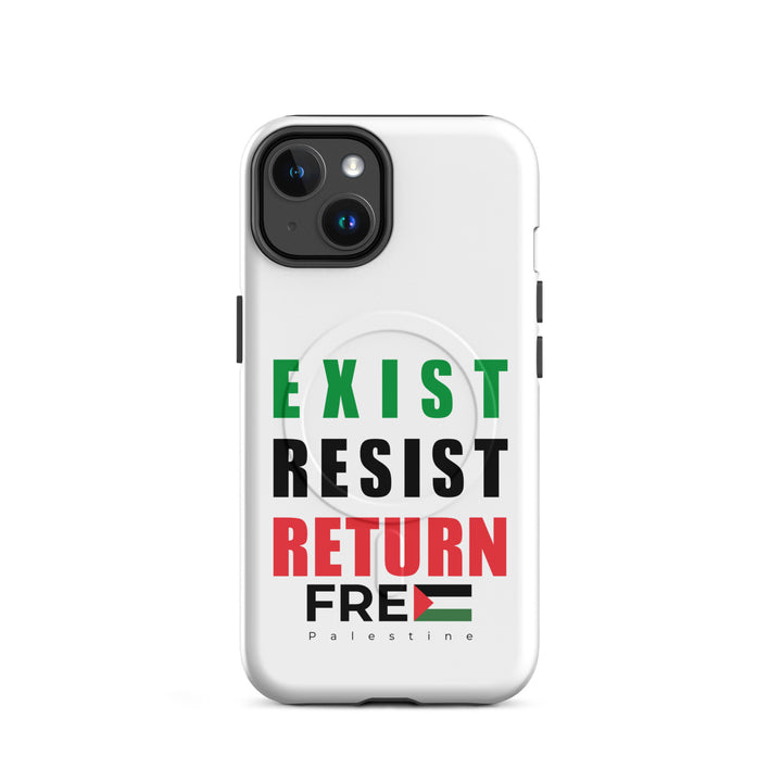 MagSafe® tough case for iPhone® | Exist. Resist. Return. – matte iPhone 14, front view