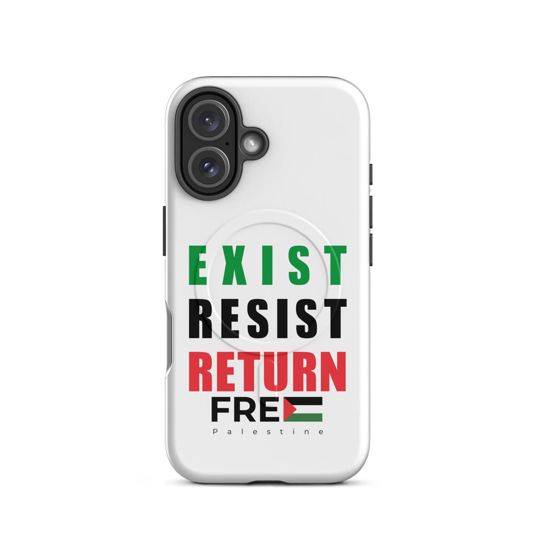 MagSafe® tough case for iPhone® | Exist. Resist. Return. – matte iPhone 16, front view