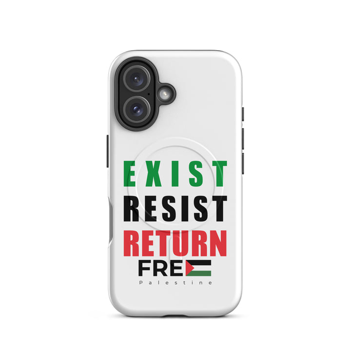 MagSafe® tough case for iPhone® | Exist. Resist. Return. – matte iPhone 16, front view