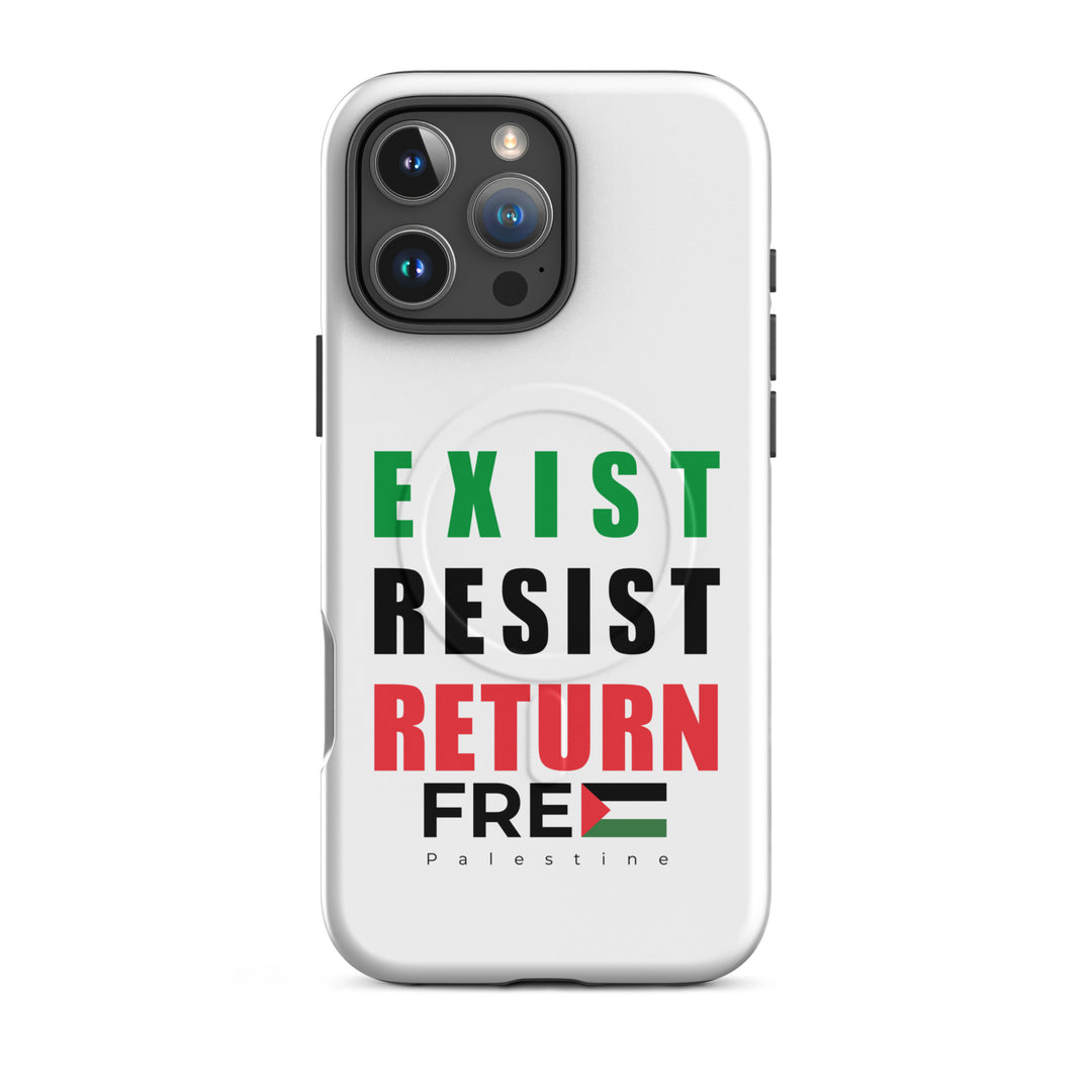 MagSafe® tough case for iPhone® | Exist. Resist. Return. – matte iPhone 16 pro max, front view