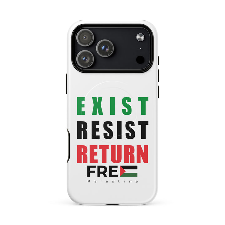 MagSafe® tough case for iPhone® | Exist. Resist. Return. – matte iPhone 17 pro max, front view