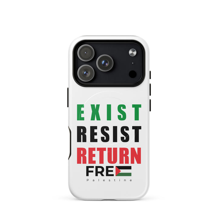 MagSafe® tough case for iPhone® | Exist. Resist. Return. – matte iPhone 18 pro, front view