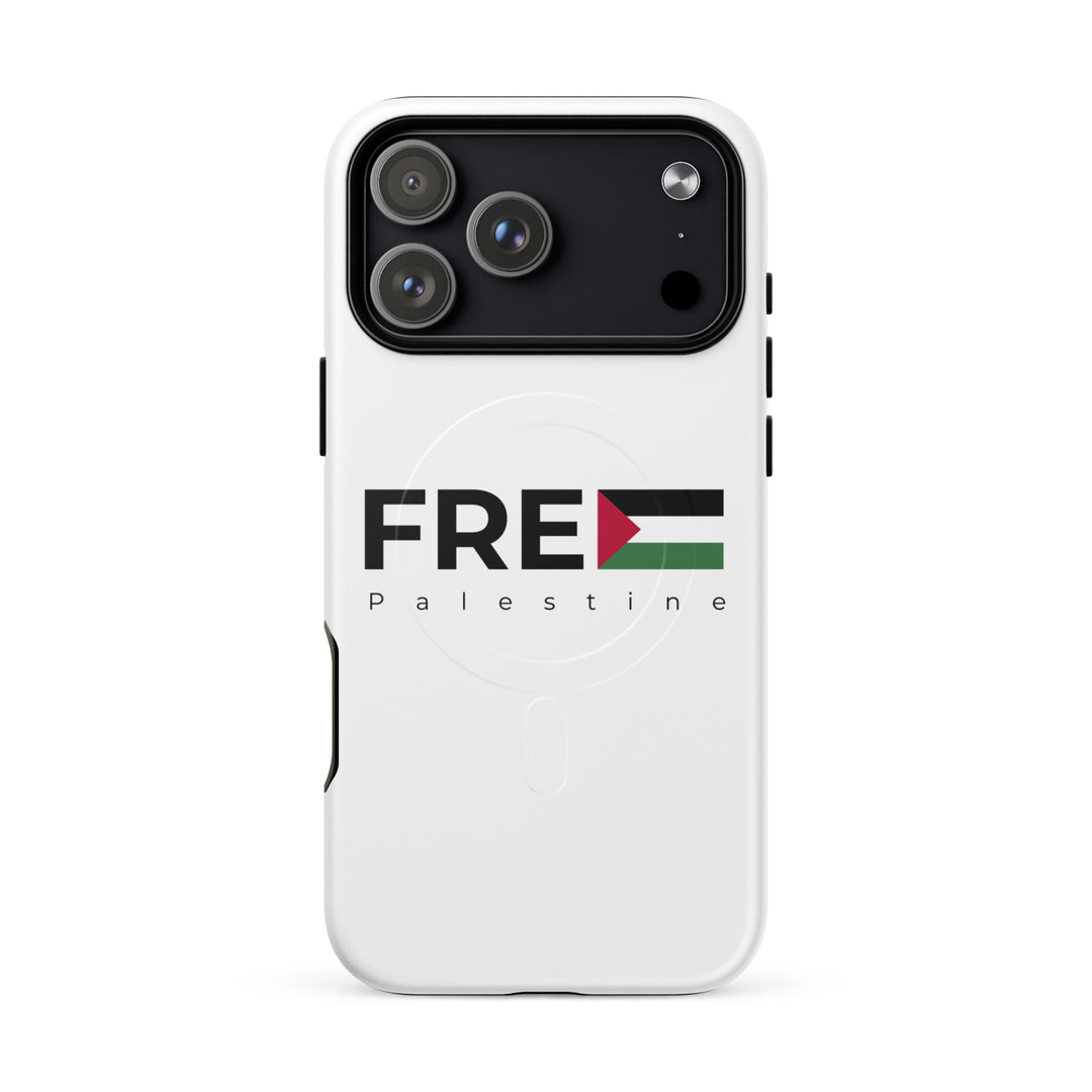MagSafe® tough case for iPhone® | Free Palestine – matte iPhone 18 pro max, front view