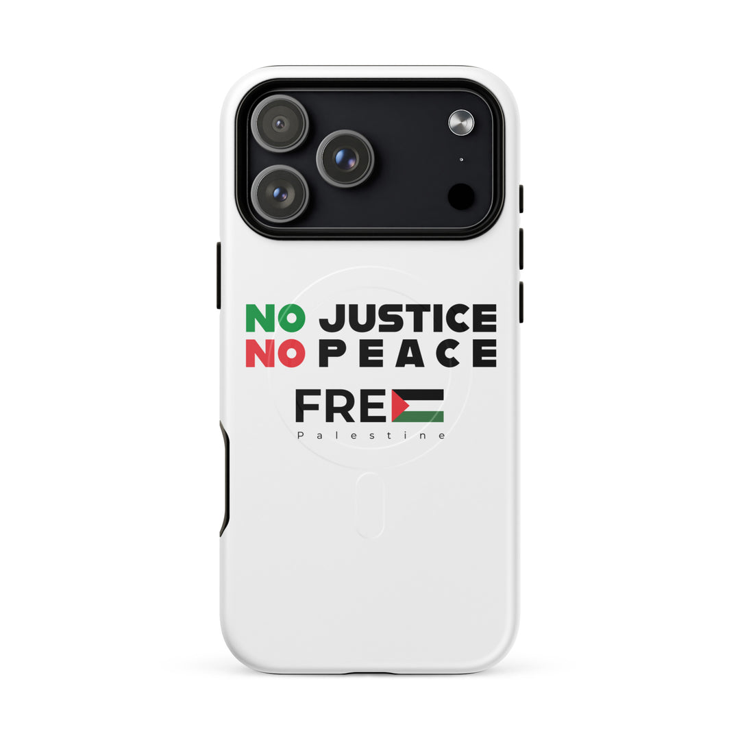 MagSafe® tough case for iPhone® | No Justice No Peace – matte iPhone 18 pro max, front view