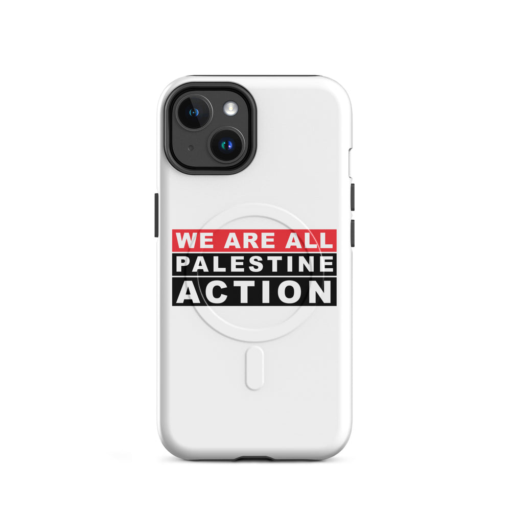 MagSafe® tough case for iPhone® | Palestine Action – glossy 14, front view