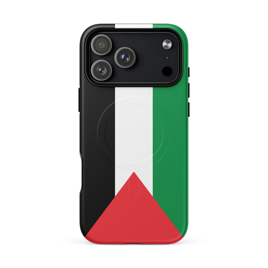 MagSafe® tough case for iPhone® | Palestine Flag – matte iPhone 18 pro max, front view