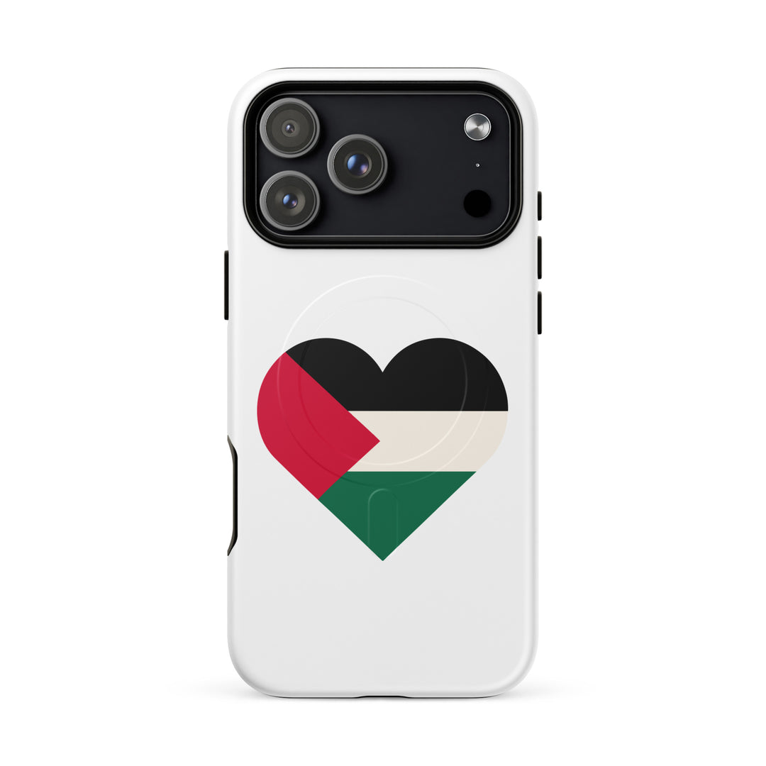 MagSafe® tough case for iPhone® | Palestine Heart – matte iPhone 18 pro max, front view
