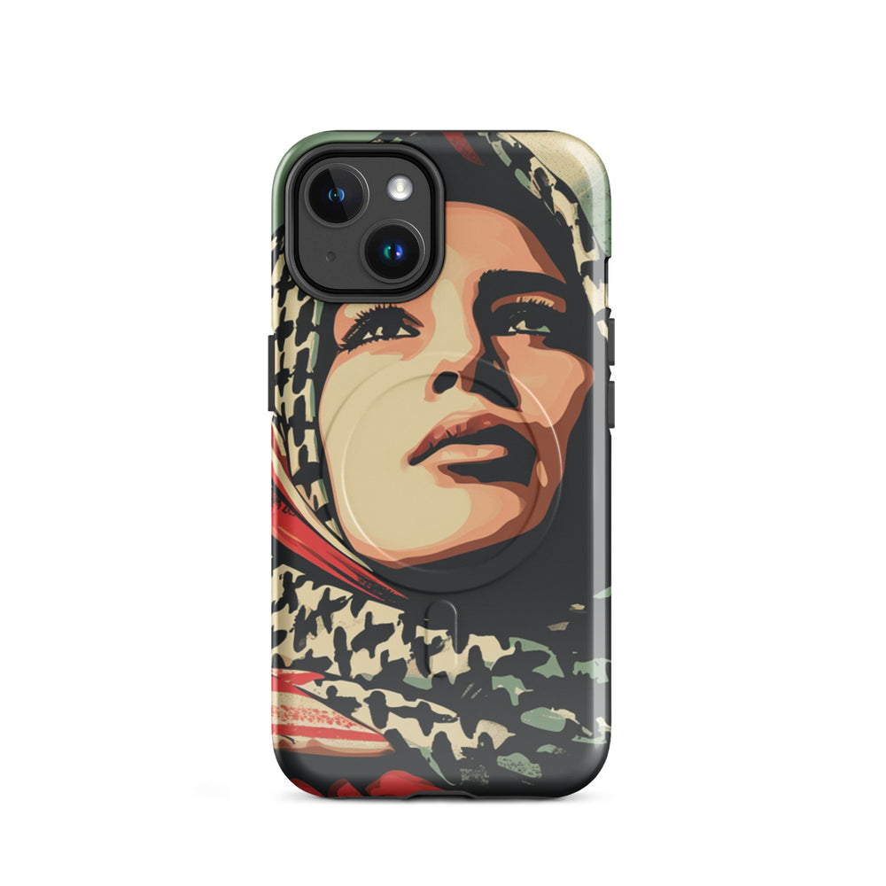 MagSafe® tough case for iPhone® | Palestine Hope – glossy iPhone 14, front view