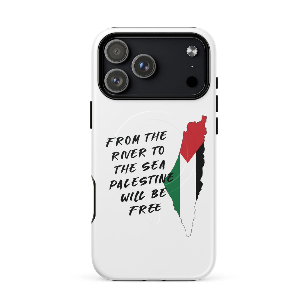 MagSafe® tough case for iPhone® | Palestine Map – matte 18 pro max, front view