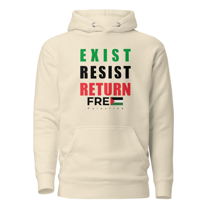 Exist Resist Return - Men Hoodie, Bone