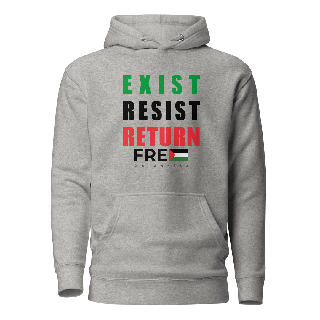 Exist Resist Return - Men Hoodie, Carbon Grey