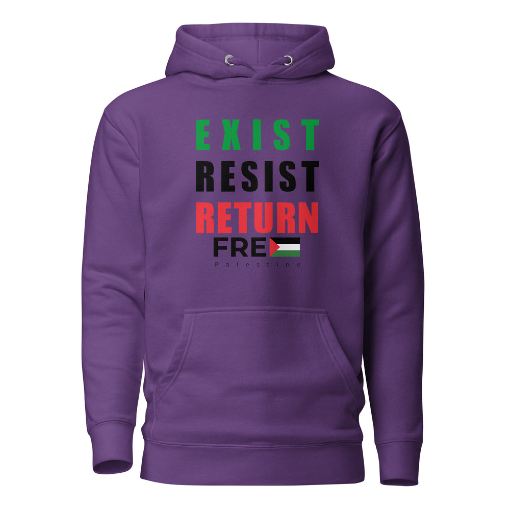 Exist Resist Return - Men Hoodie, Purple