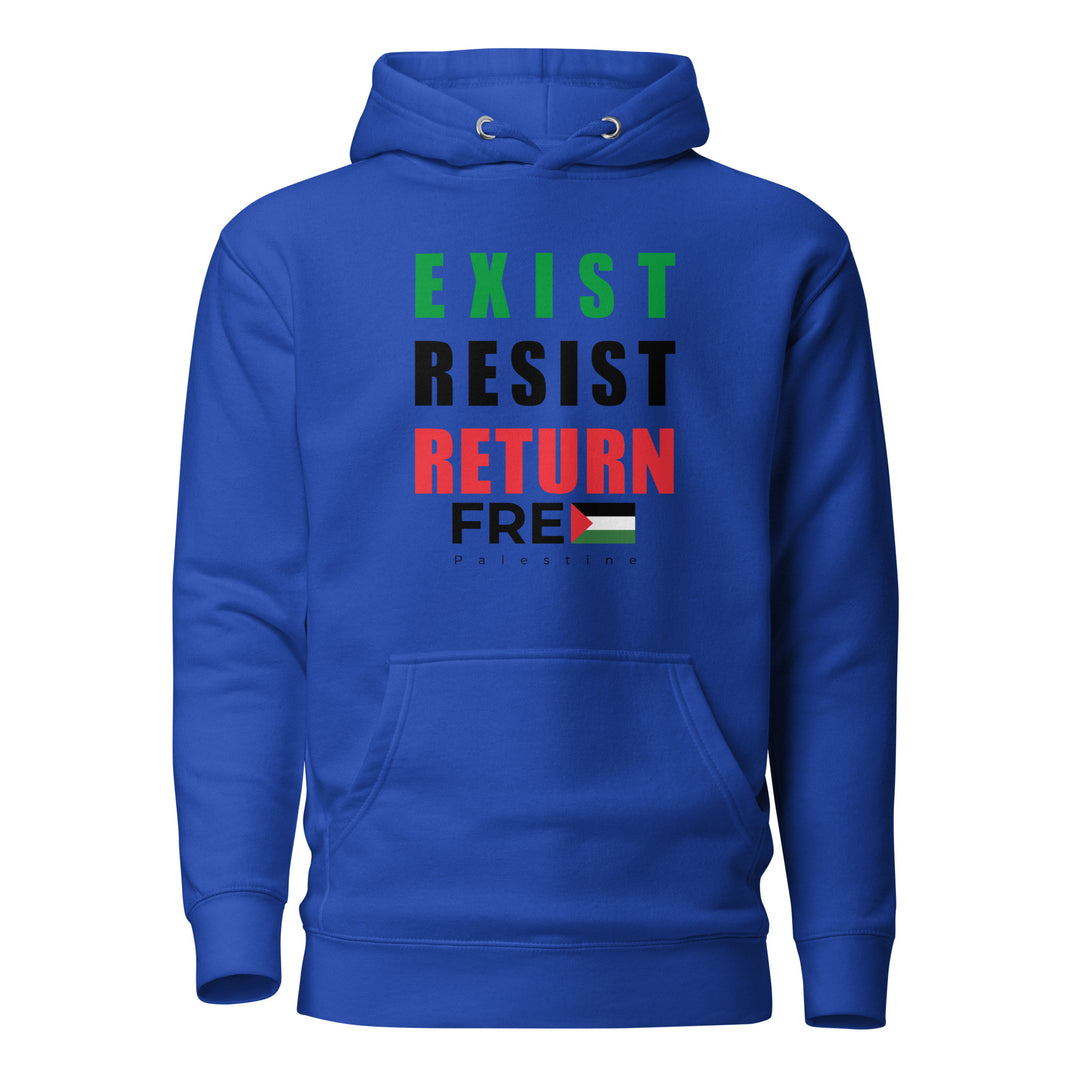 Exist Resist Return - Men Hoodie, Team Royal