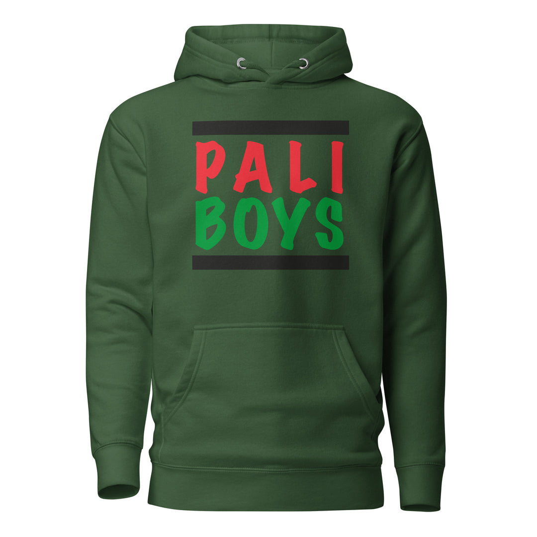 Palestinian Boys - Men’s Hoodie, Forest Green