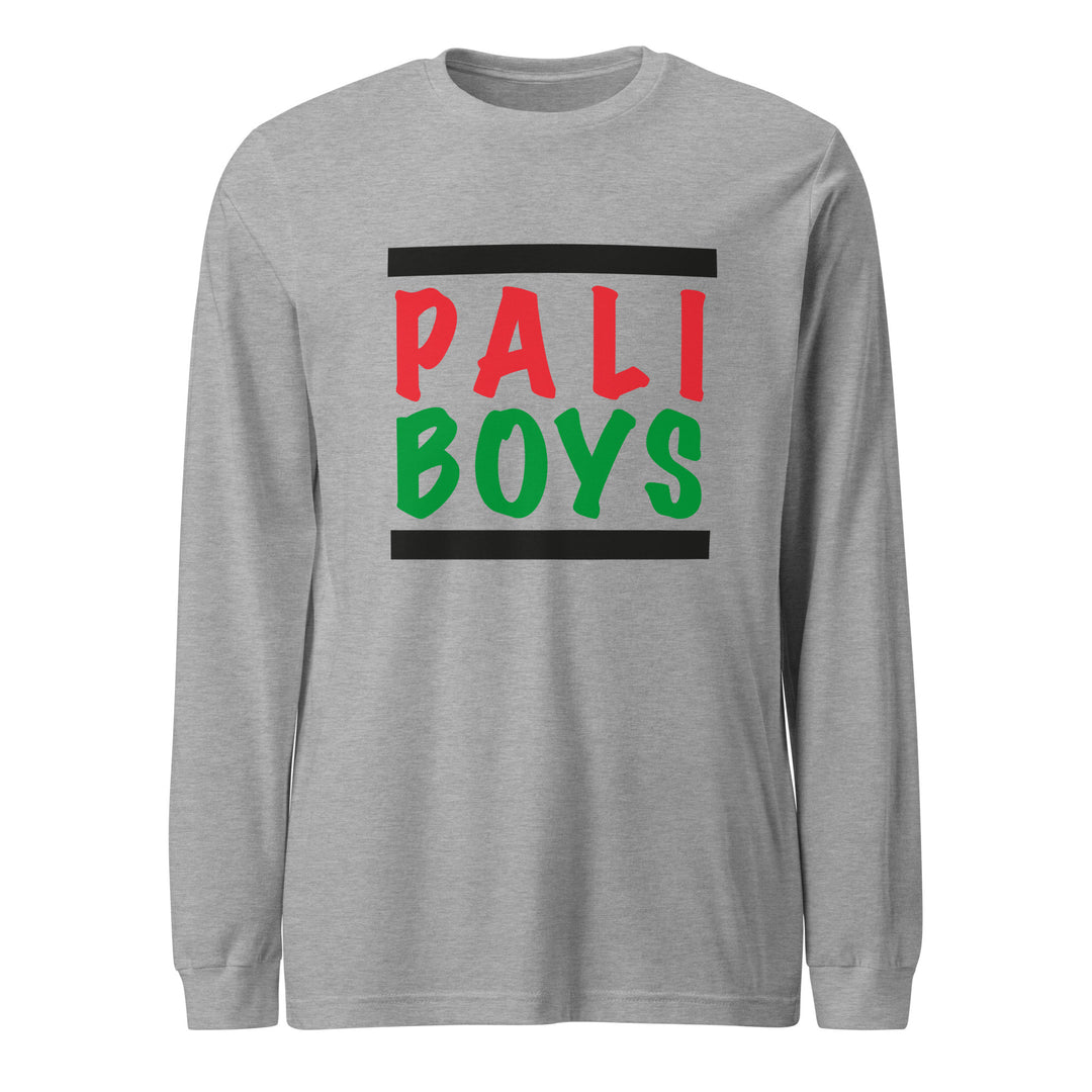 Palestinian Boys - Men Long Sleeve Tee, Heather