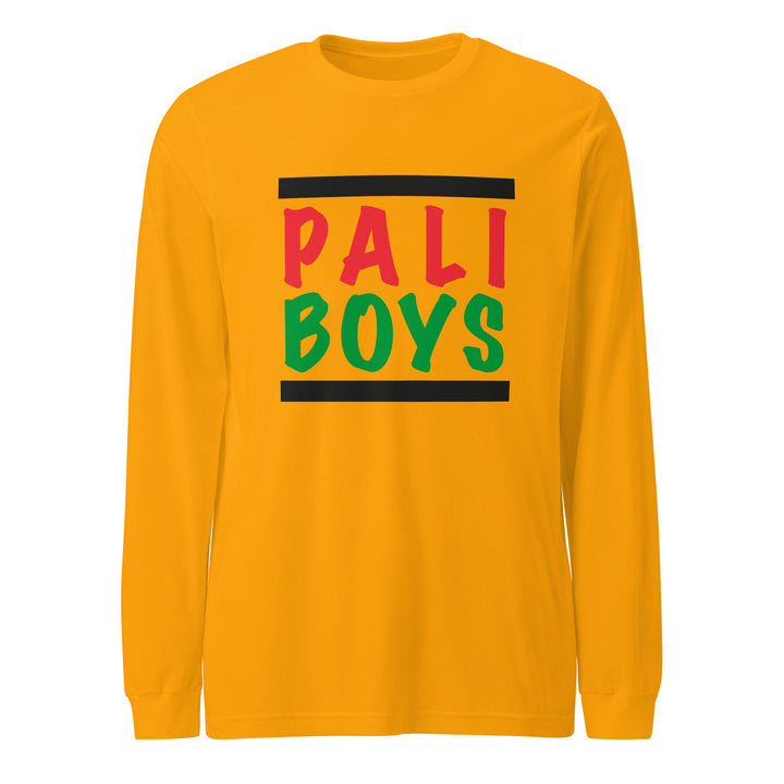 Palestinian Boys - Men Long Sleeve Tee, Gold