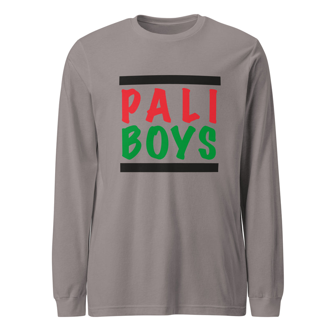 Palestinian Boys - Men Long Sleeve Tee, Storm