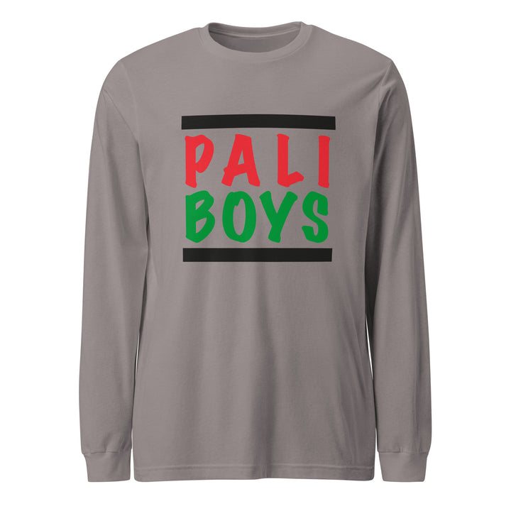 Palestinian Boys - Men Long Sleeve Tee, Storm