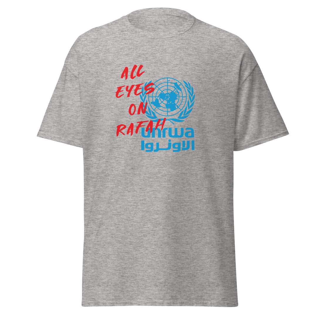 Men’s Classic Tee - All Eyes on Rafah, Sport Grey
